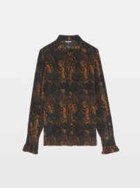 Thely Silk Shirt Python Print Black ZadigampVoltaire at Zadig & Voltaire