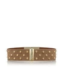 Theophile Suede Crystal Stud Belt at Tory Burch