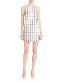 Theory - Adraya Check-Print Dress at Saks Off 5th