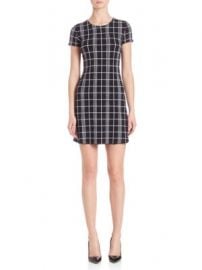 Theory - Branteen Plaid Shift Dress at Saks Off 5th