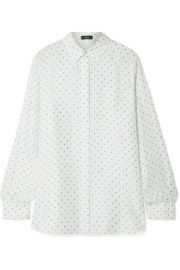 Theory - Classic printed silk-satin twill shirt at Net A Porter