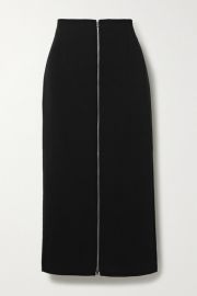 Theory - Crepe midi skirt at Net A Porter