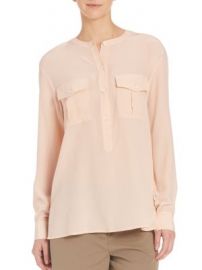 Theory - Damaris Silk Blouse at Saks Off 5th