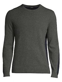 Theory - Evers Long-Sleeve Colorblock Cashmere Sweater at Saks Fifth Avenue