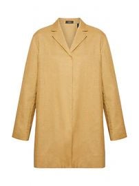 Theory - Overlay Lux Linen Coat at Saks Fifth Avenue