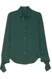 Theory   Silk-crepe shirt at Net A Porter