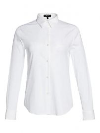 Theory - Tenia Luxe Cotton Shirt at Saks Fifth Avenue