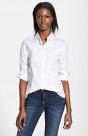 Theory  Tenia  Cotton Blend Blouse at Nordstrom