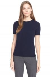 Theory  Tolleree  Short Sleeve Cashmere Pullover at Nordstrom