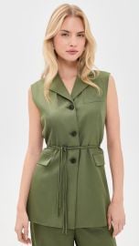 Theory 3 Button Slash Vest | Shopbop at Shopbop
