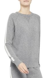 Theory Athletic Stripe Crewneck Cashmere Sweater at Neiman Marcus