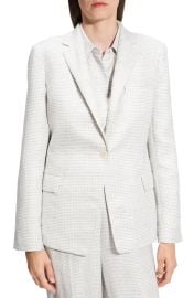 Theory B Mel Houndstooth Check Blazer in Platinum Multi at Nordstrom Rack