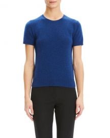 Theory Basic Short-Sleeve Cashmere Tee at Neiman Marcus