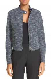 Theory Bavewick K Tweed Zip Front Jacket at Nordstrom