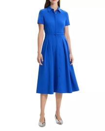 Theory Belted Midi Shirtdress at Bloomingdales