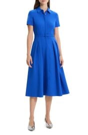 Theory Belted Midi Shirtdress at Nordstrom