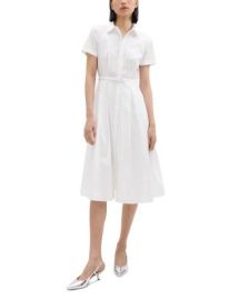 Theory Belted Short Sleeve Shirt Dress Bloomingdales at Bloomingdales