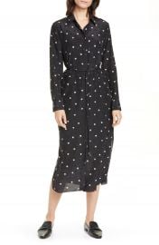 Theory Belted Silk Shirtdress   Nordstrom at Nordstrom