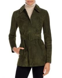 Theory Belted Suede Utility Jacket Women - Bloomingdale s at Bloomingdales