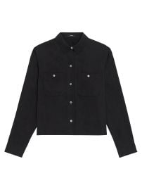 Theory Boxy Button Front Shirt at Saks Fifth Avenue