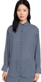 Theory Boyfriend Shirt Sapphire Multi P at Shopbop