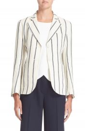 Theory Brightdale Stripe Linen Blazer at Nordstrom