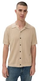 Theory Camp Collar Shirt in Cotton Twist Chino S at Shopbop