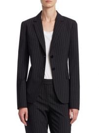 Theory Carissa Pinstripe Blazer  SaksFifthAvenue at Saks Fifth Avenue