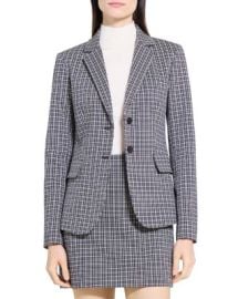 Theory Carissa Plaid Blazer Bloomingdales at Bloomingdales