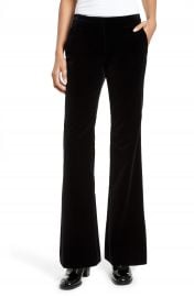 Theory Caroleena Flare Leg Velvet Pants   Nordstrom at Nordstrom