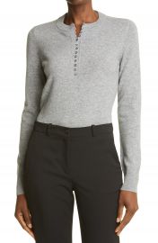 Theory Cashmere Henley Sweater   Nordstrom at Nordstrom