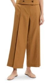 Theory City Pleated High Waist Wide Leg Pants at Nordstrom