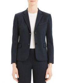 Theory Cl Shrunken Striped Two-Button Blazer Women - Bloomingdale s at Bloomingdales