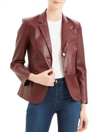 Theory Classic Leather Shrunken Jacket at Neiman Marcus