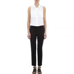 Theory Crop Sleeveless Shirt at Barneys