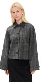 Theory Curve Sleeve Jacket Charcoal Multi S at Shopbop