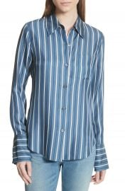 Theory Darby Silk Button Shirt at Nordstrom