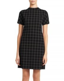 Theory Dolman Sleeve Plaid Shift Dress   Bloomingdales at Bloomingdales