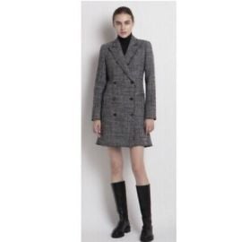 Theory Double Breasted Tweed Coat Dress NWT Size 4 Retail- 600 eBay at eBay