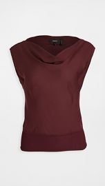 Theory Drape Rib Waistband Top at Shopbop