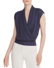 Theory Draped Silk Top Women - Bloomingdale s at Bloomingdales