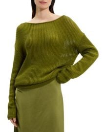 Theory Easy Open Neck Pullover Sweater Bloomingdales at Bloomingdales