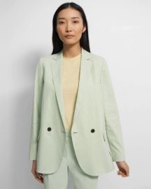 Theory Eco Crunch Double-Breasted Jacket at Theory