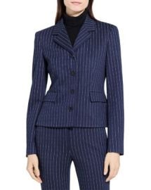 Theory Fitted Pinstripe Jacket Bloomingdale39s at Bloomingdales