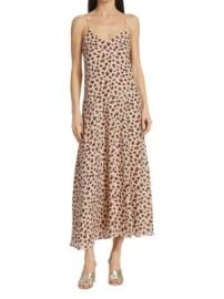 Theory Flora Leopard Print Silk Slipdress on SALE at Saks Off 5th