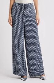 Theory Geo Print Wide Leg Pants at Nordstrom