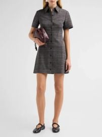 Theory Glen Check A-Line Mini Dress | Saks Fifth Avenue at Saks Fifth Avenue