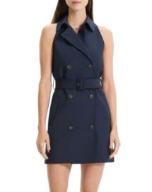 Theory Halter Trench Sleeveless Dress Bloomingdales at Bloomingdales