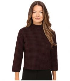 Theory Harmona JH Evian Stretch Sweater Black Sumac at 6pm