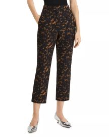 Theory High Waist Crop Slim Fit Pants at Bloomingdales